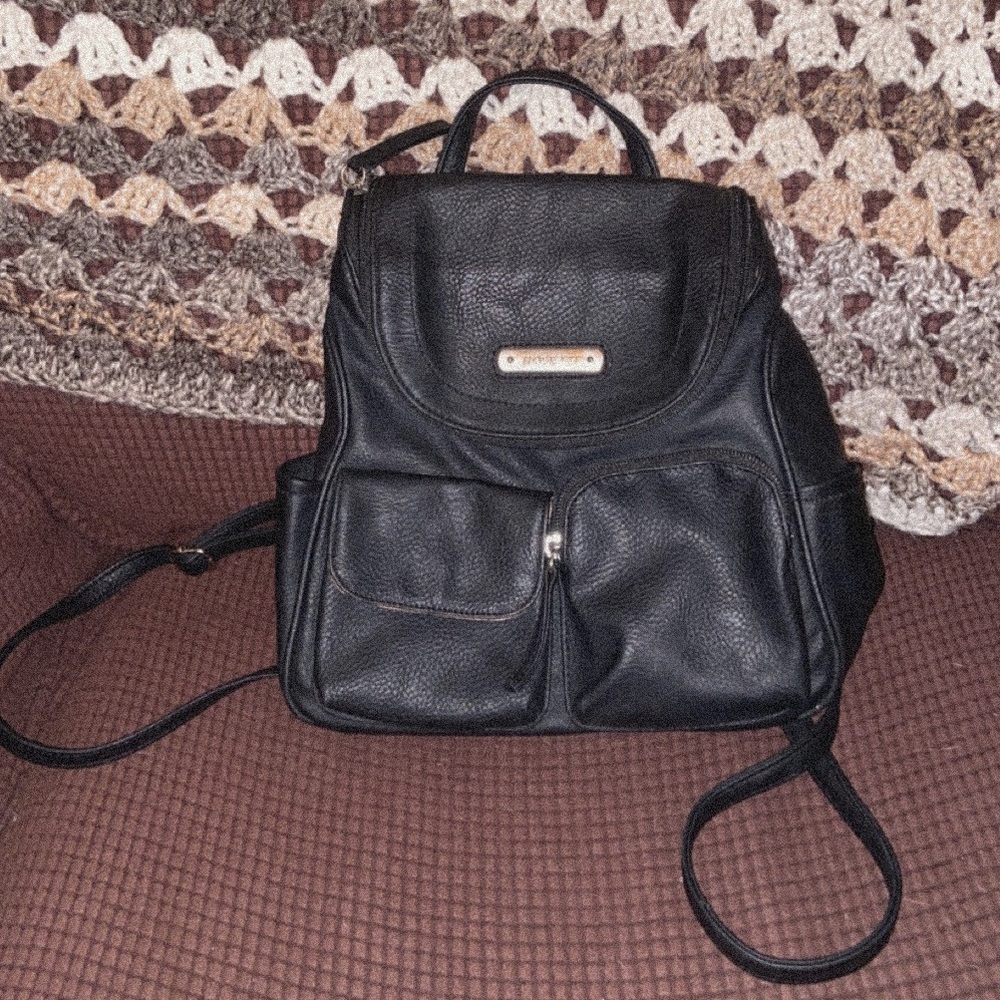 Black mini backpack (purse)